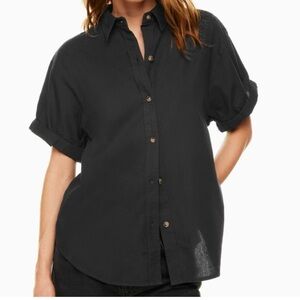 Denim Forum The Jane Black Button-Up Shirt